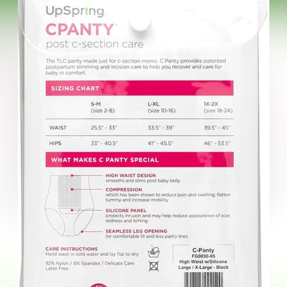 Pair of c section panties high waisted compression with silicone pad - Picture 2 of 5